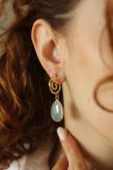 Amazonite Boucles d'oreilles